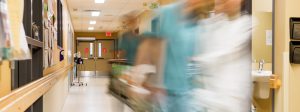hospital blurred motion